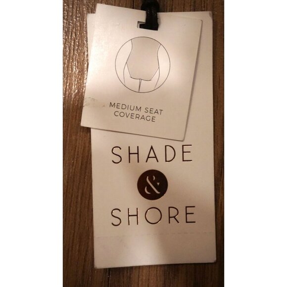 Shade & Shore Women’s Ribbed Bead Knot Detail One-Piece Swimsuit - Size M NWT - Picture 8 of 15